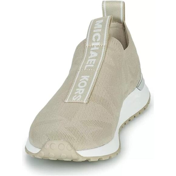 Michael Kors Women's Bodie Embossed Logo Slip-On Sneakers, Light Sand Size 6M - Picture 6 of 7